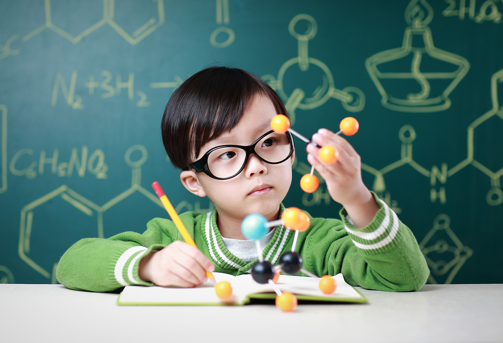 Children learn chemistry